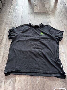 John Deere Black Short-Sleeve Tee with Green‎ Logo